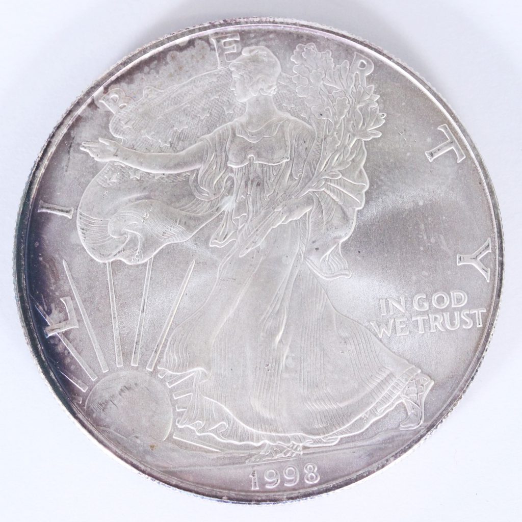 アメリカ DOLLAR 銀貨 ウォーキングリバティ 1998年 UNC 