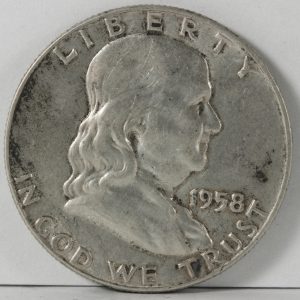 アメリカ 1958年 FRANKLIN HALF DOLLAR 銀貨 XF | ミスター 