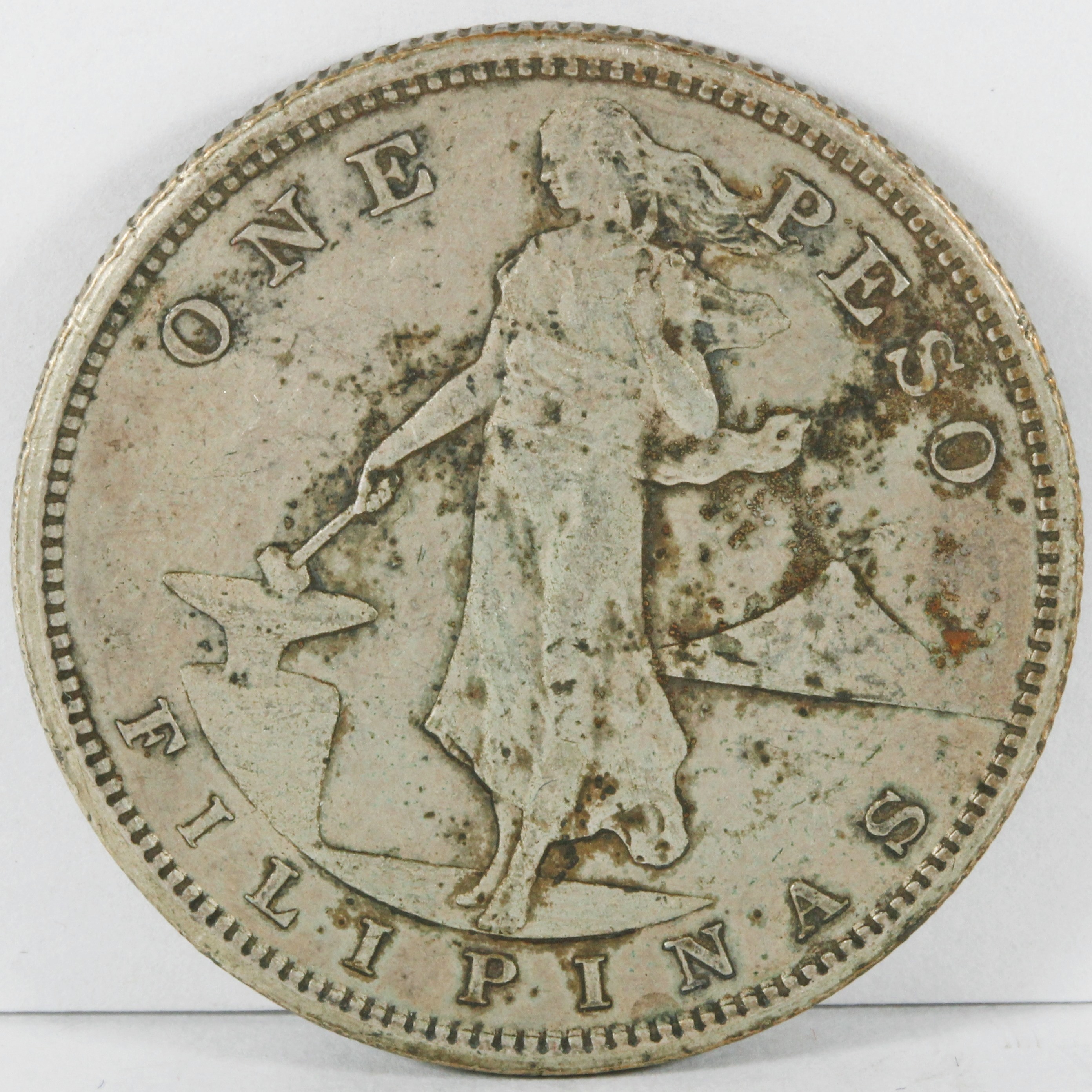 フィリピン 1908年 1PESO 銀貨 XF+ | ミスターコインズ