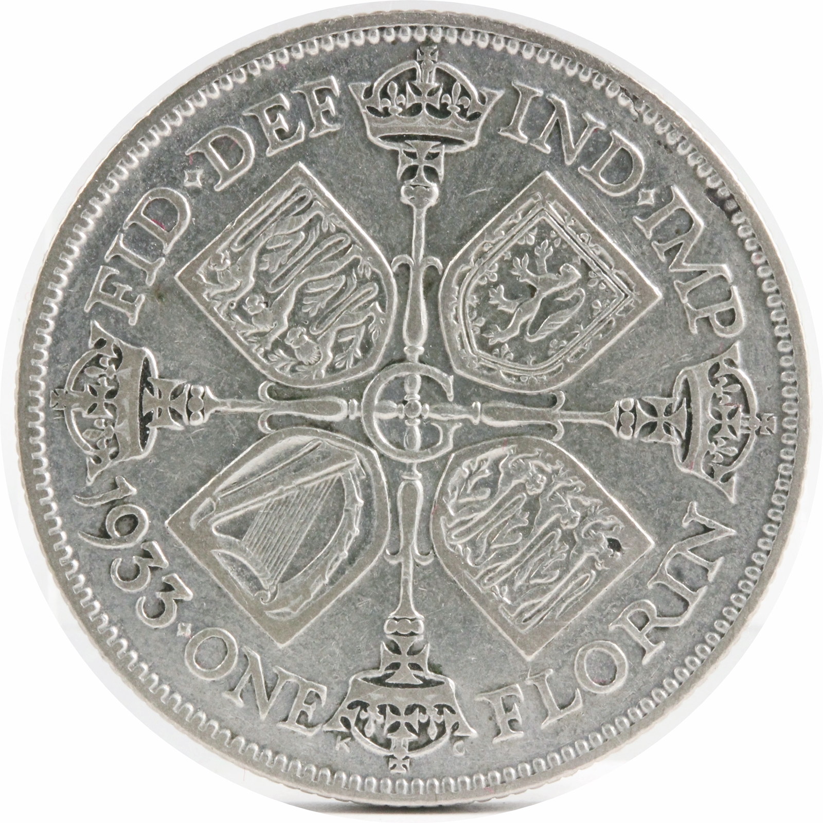 イギリス 銀貨】1859年 1フローリン銀貨