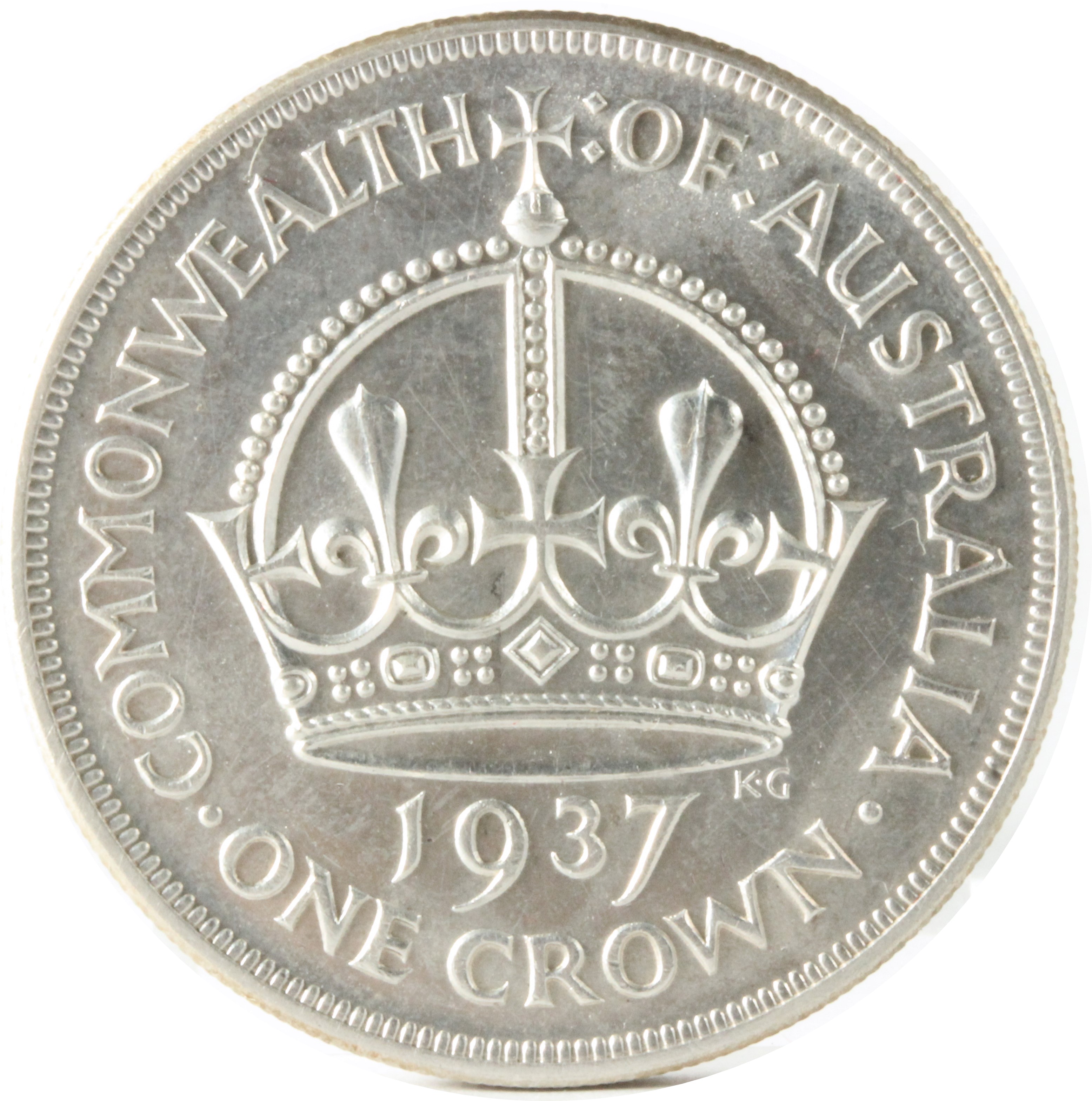 オーストラリア 1937年 1CROWN 銀貨 XF | ミスターコインズ