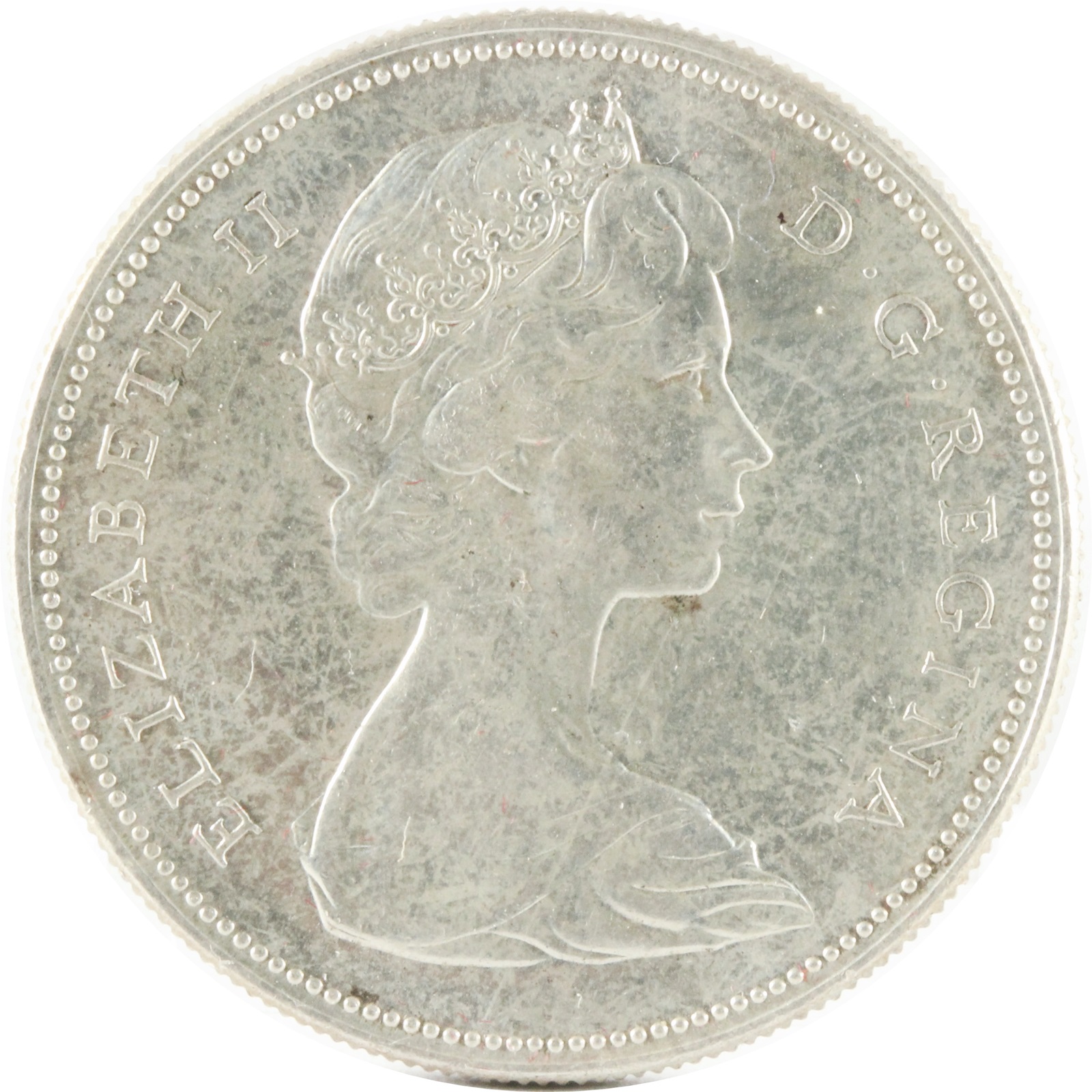 カナダ 1DOLLAR 銀貨 1967年 エリザベス2世 XF | ミスターコインズ