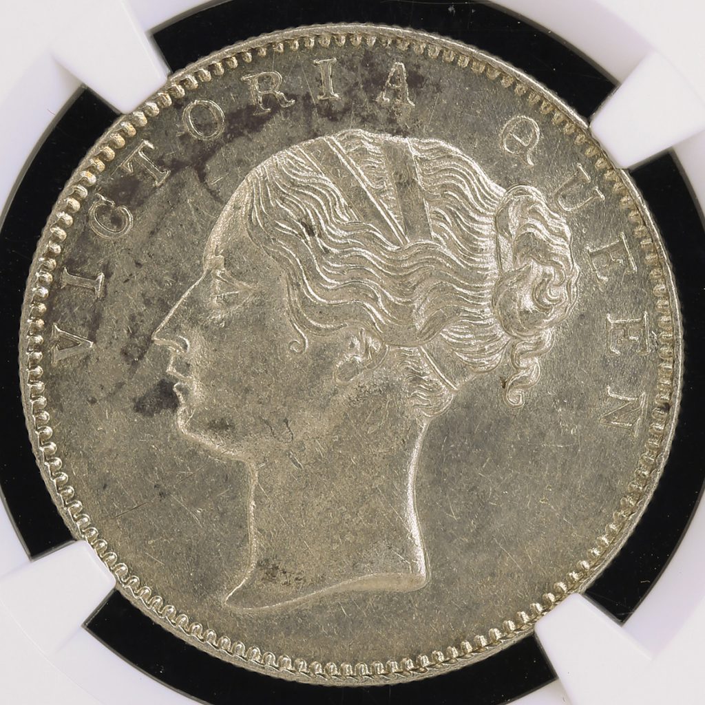 おすすめネット ジョージ6世 1947年(B) 英領インド 1ルピー銀貨 MS60 ...