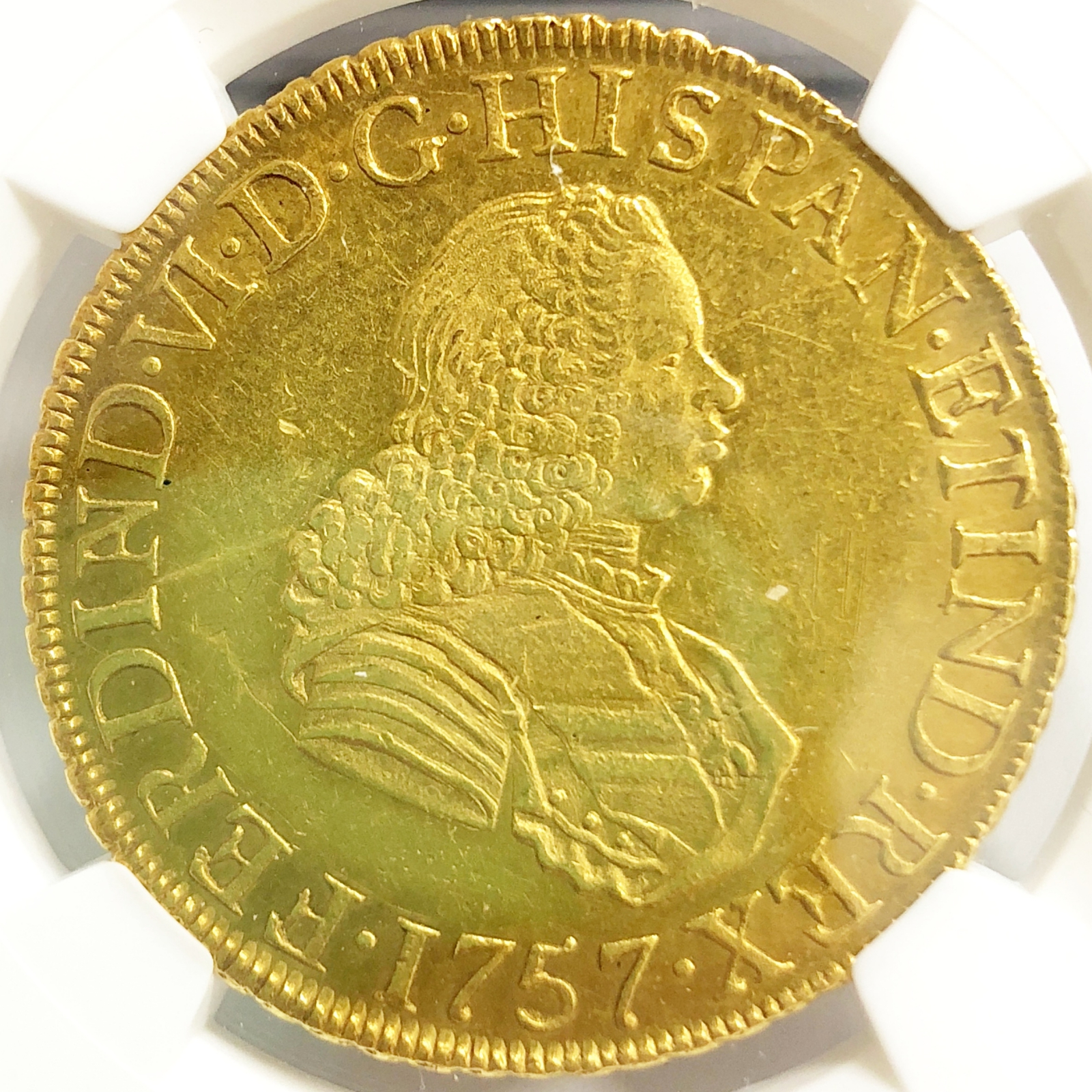 ペルー 8エスクード金貨 1757LM JM NGC(AU55) – peru 8escudos gold