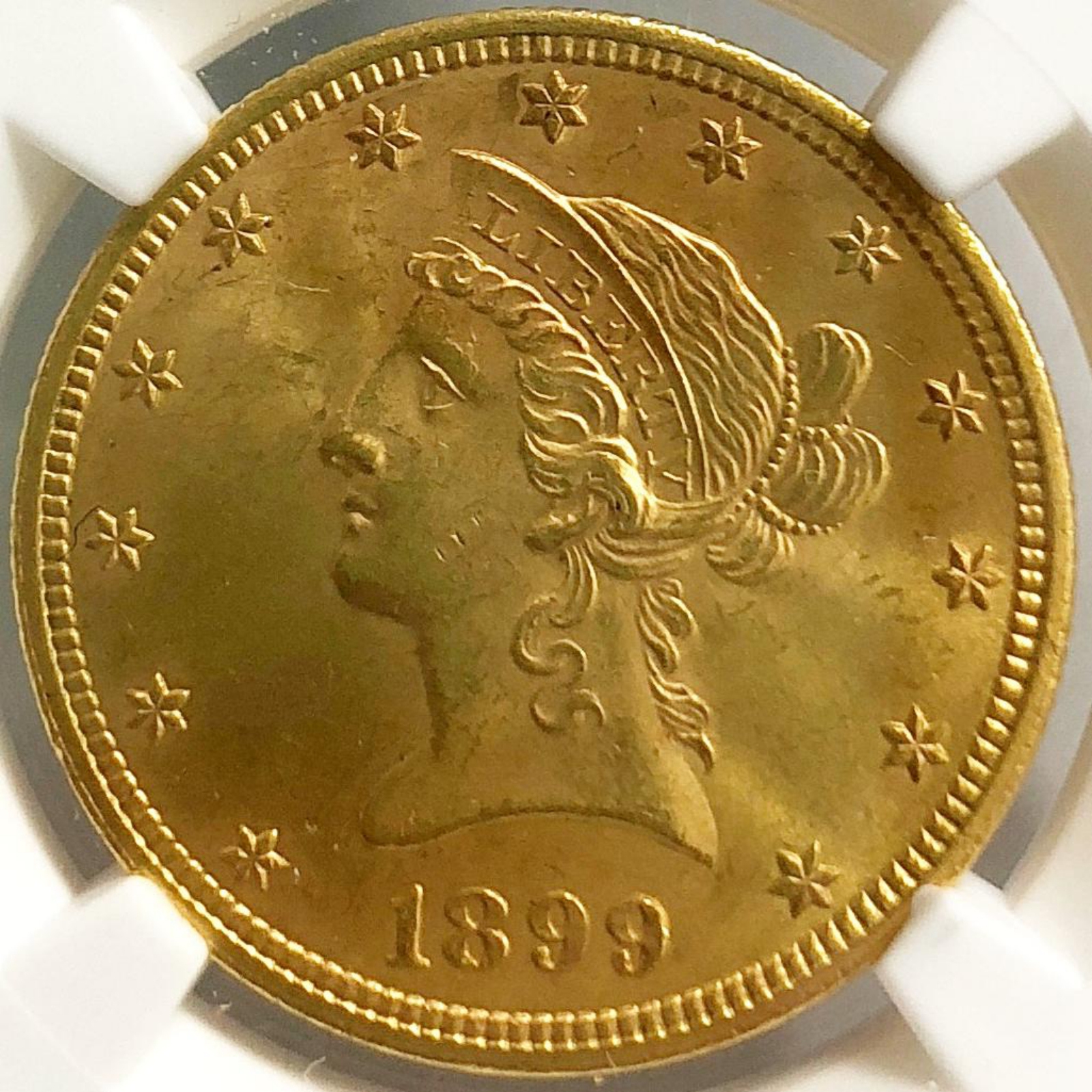 アメリカ 10ドル金貨 1899 NGC(MS64) – United states 10$ (dollars) gold coin |  ミスターコインズ