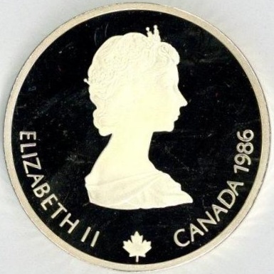 カナダ 20ドル 銀貨 1986年 プルーフ 未使用 古銭 コイン カルガリー