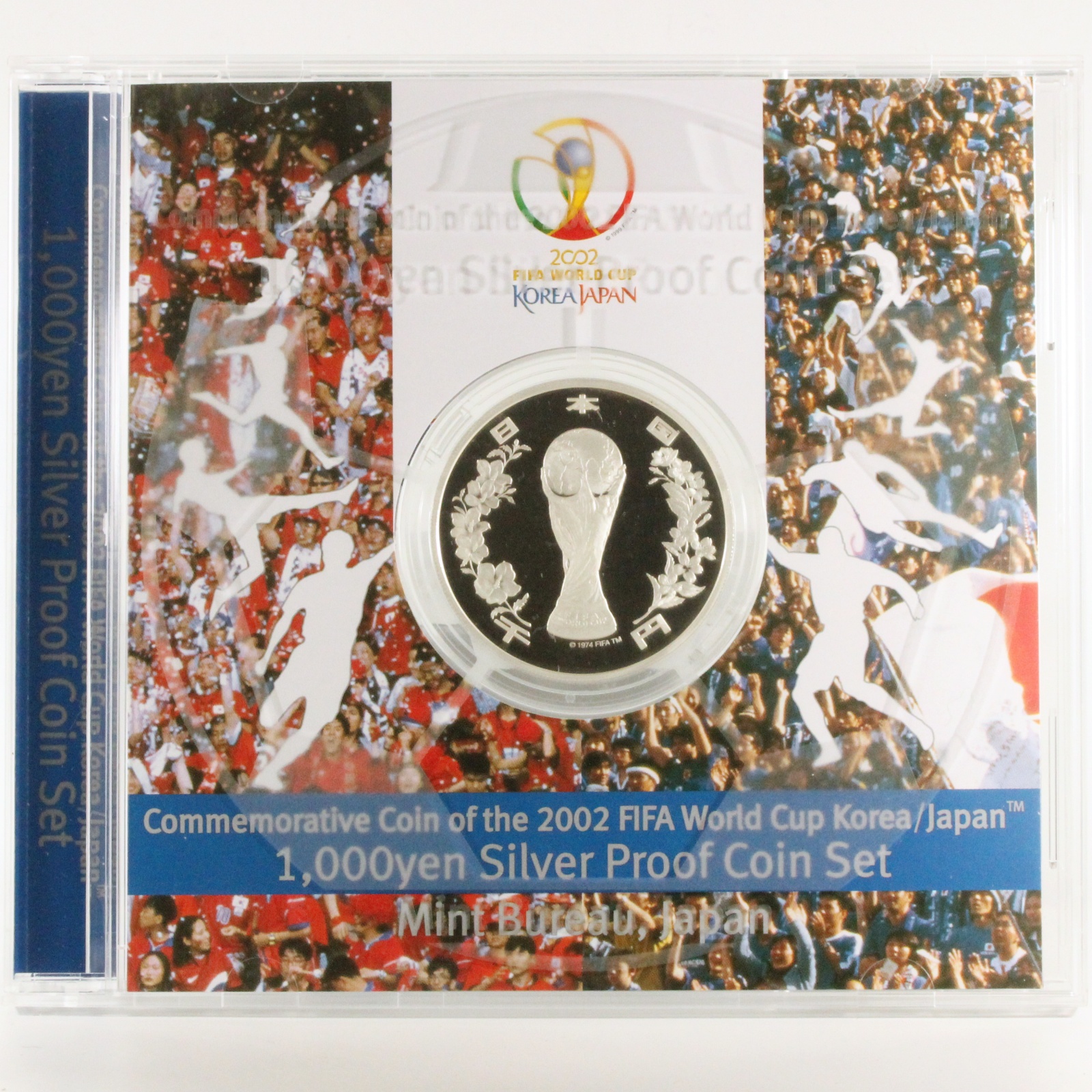 2002 FIFAワールドカップ 記念貨幣 1000円銀貨幣 プルーフ貨幣セット 