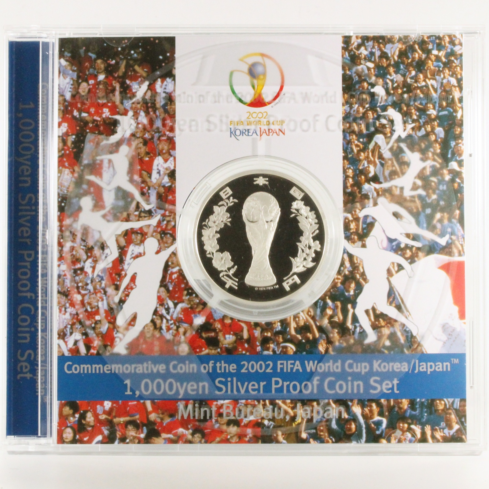 2002 FIFAワールドカップ 記念貨幣 1000円銀貨幣 プルーフ貨幣