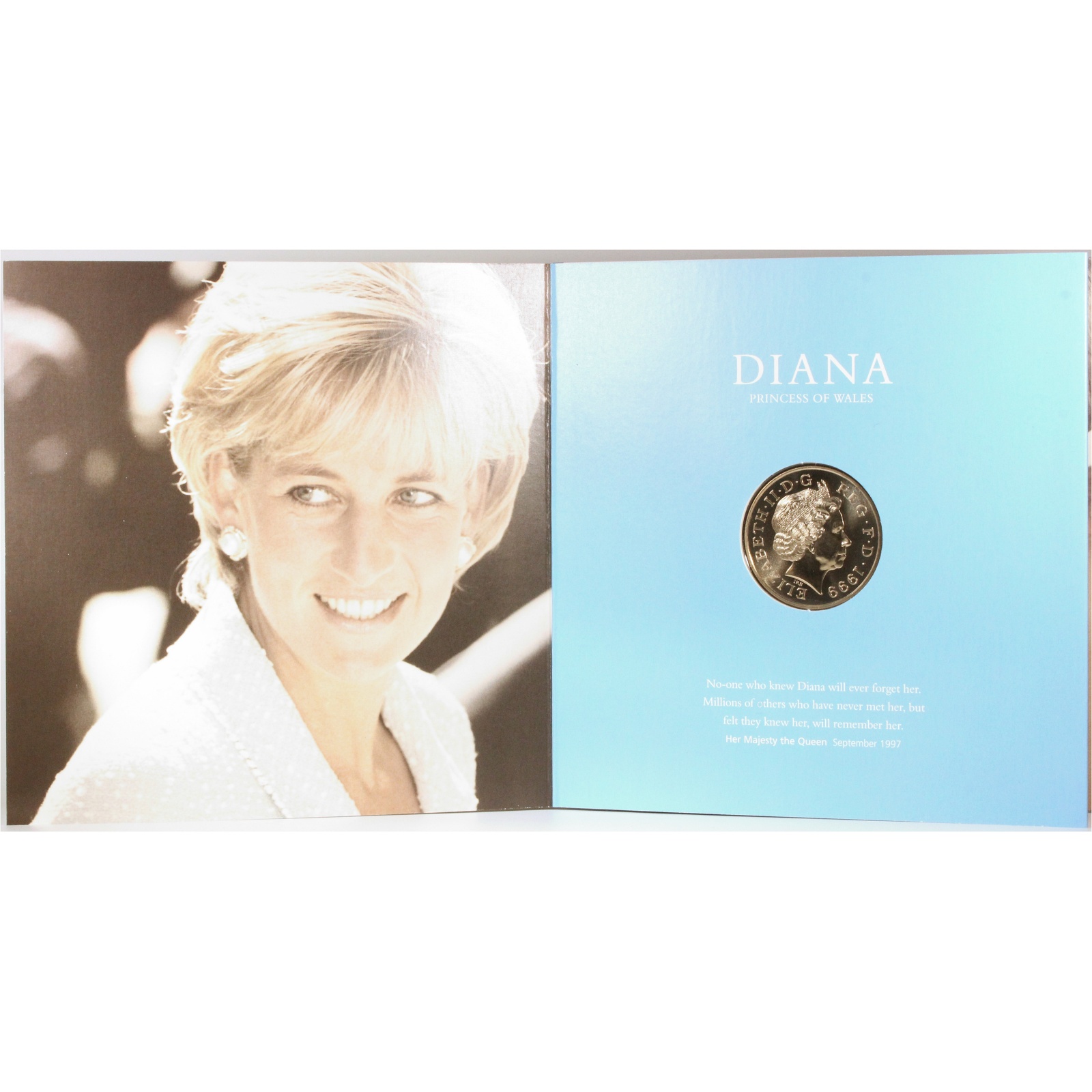 DIANA ダイアナ妃 メモリアルコイン 5ポンド 5POUNDS 1961-1997 白銅貨 