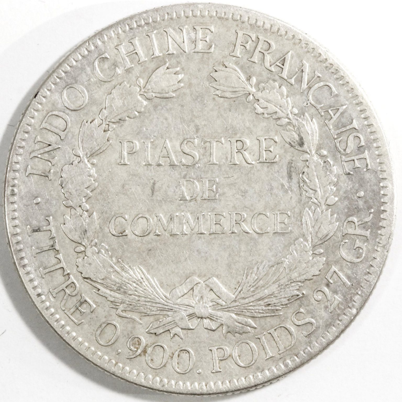 フランス領インドシナ ピアストル銀貨 1921年 貿易銀 コイン 古銭