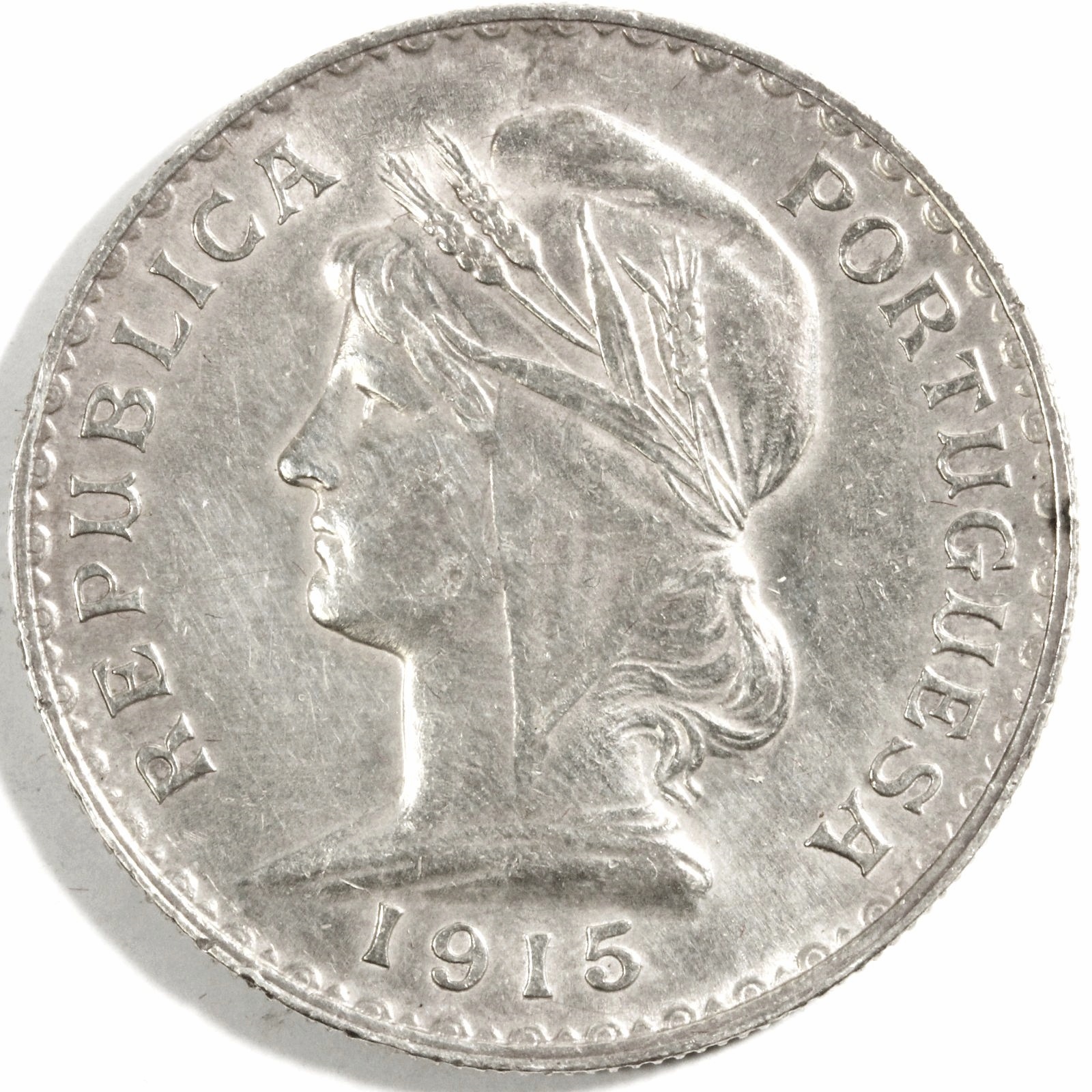1930ポルトガル1エスカドロット 銀貨-
