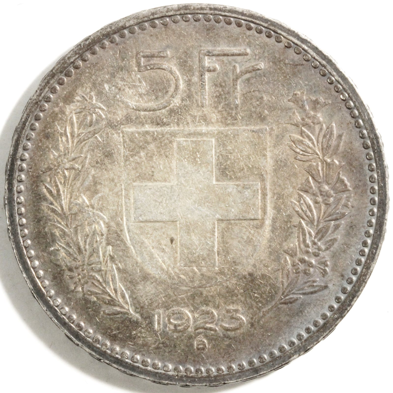 スイス 5フラン銀貨 1923年 外国コイン 古銭 | ミスターコインズ