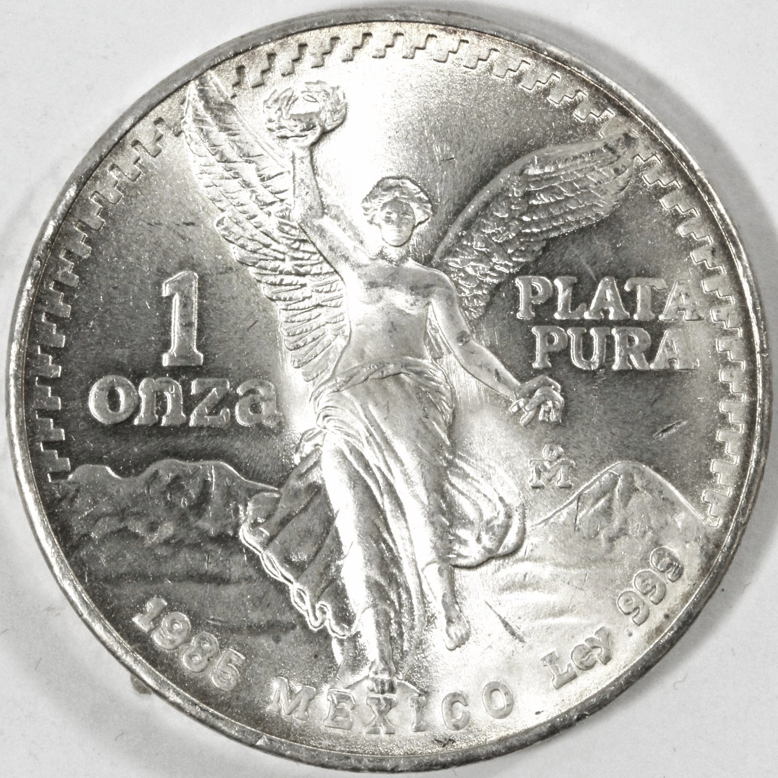 1985年発行のメキシコ の1オンザ銀貨です。 | ミスターコインズ