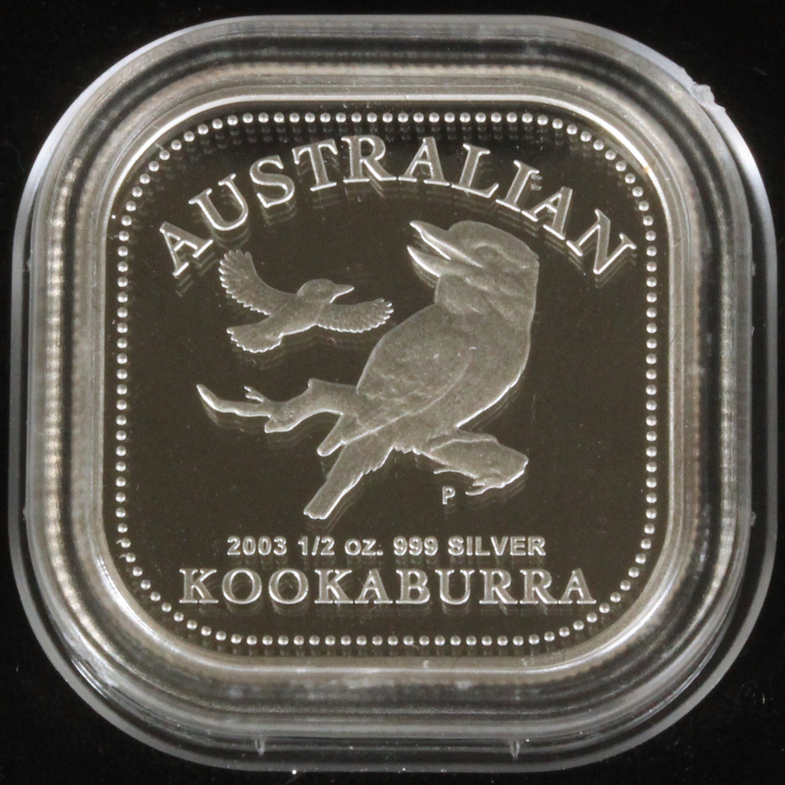 オーストラリア ワライカワセミ 1/2オンス銀貨 KOOKABURRA 1/2oz 2003