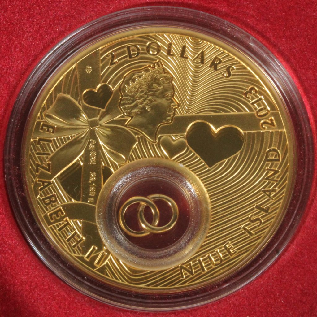 貨幣ポーランド・ウェディングコイン (シルバープルーフ) ゴールドプレーティング