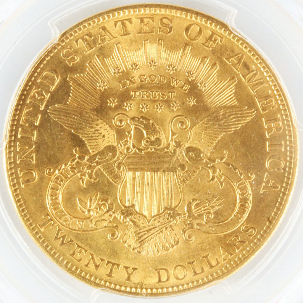 アメリカ 20ドル 20DOLLARS金貨 1904年 PCGS Unc-Detail 未使用 クリーン コイン 古銭 | ミスターコインズ
