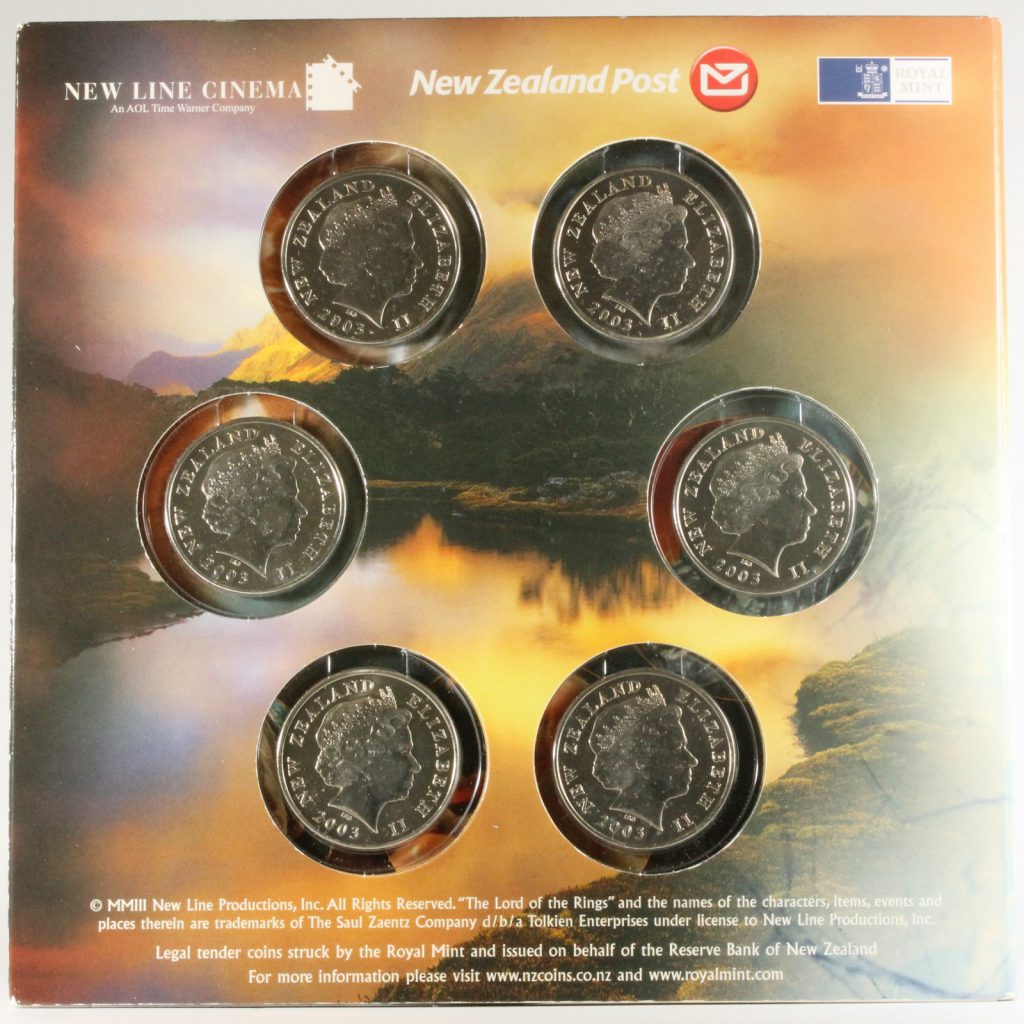 ロードオブザリング 公式記念白銅貨 ニュージーランド 2003年 The Lord of the Ringsミントセット | ミスターコインズ