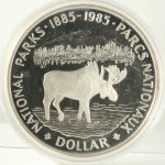 カナダ 1ドル 1985年 銀貨 国立公園 ヘラジカ 未使用 | ミスター