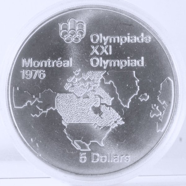 カナダ 5ドル 銀貨 1973年 1976年モントリオールオリンピック ...
