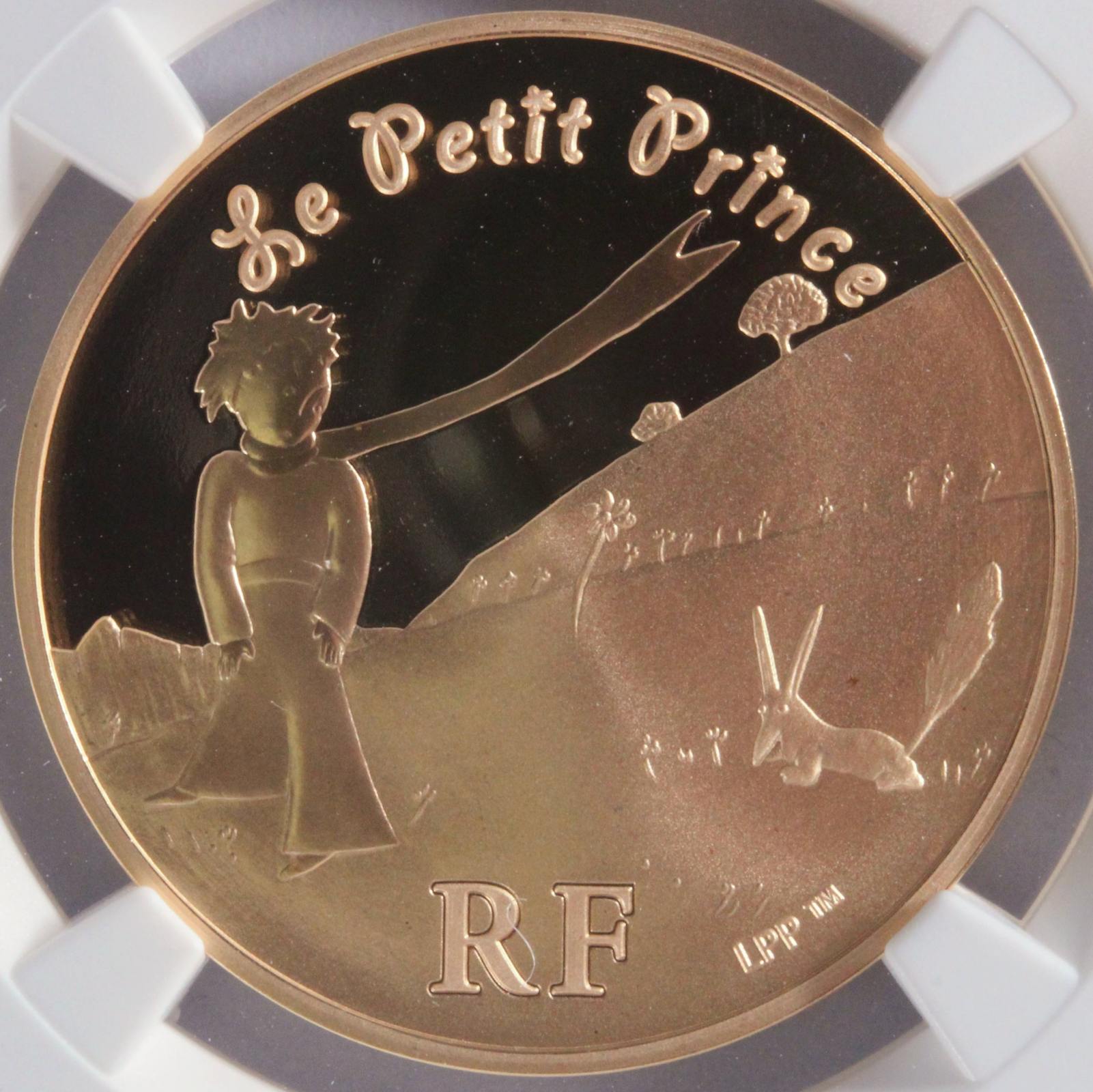 フランス 星の王子様生誕60周年 ユーロ金貨 07年 Unc鑑定 Pf69 古銭 コイン 骨董 ミスターコインズ