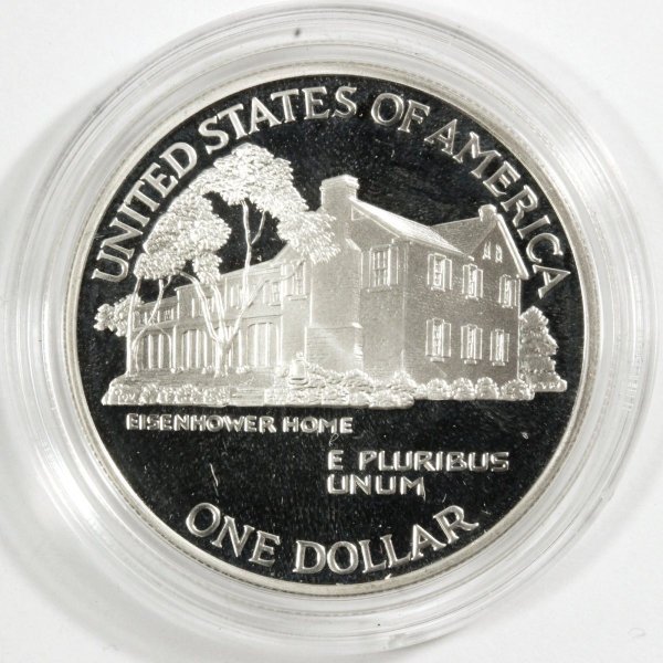 アメリカ　アイゼンハワー　100周年　1ドル プルーフ銀貨 1990年