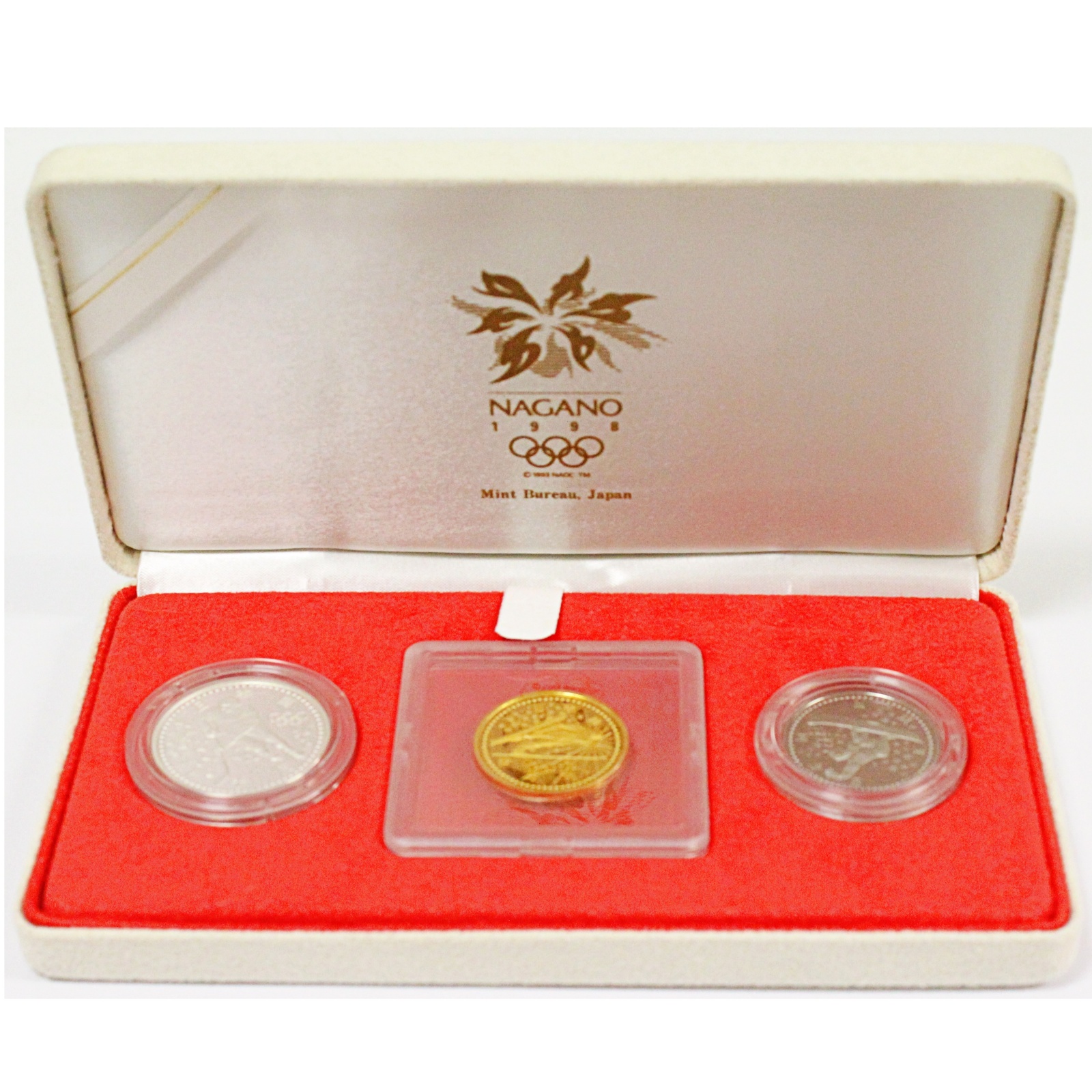 長野オリンピック冬季競技大会記念硬貨 5000円 プルーフ硬貨 3枚セット 