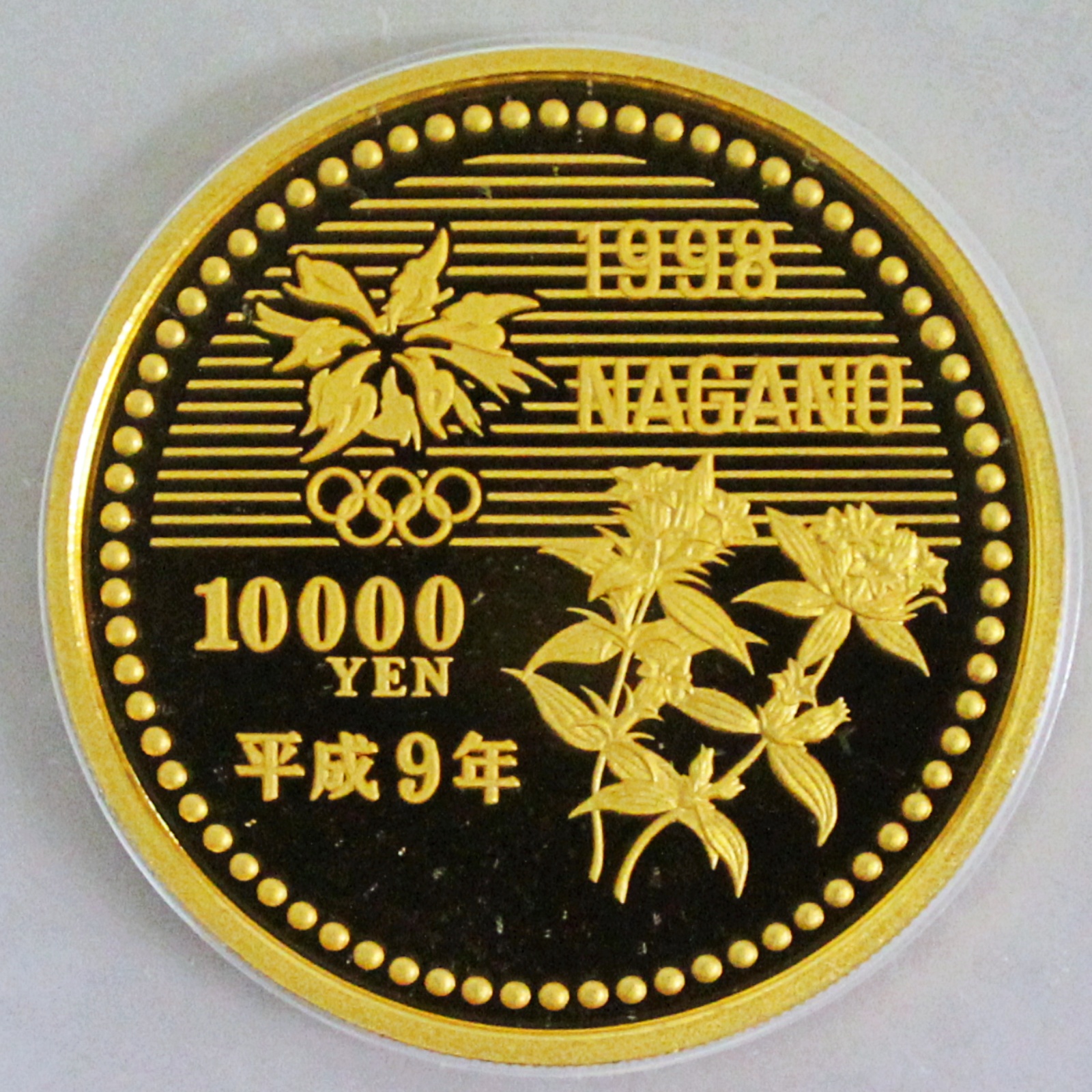 A2/記念硬貨 長野オリンピック 平成9年 2枚 额面10000円-