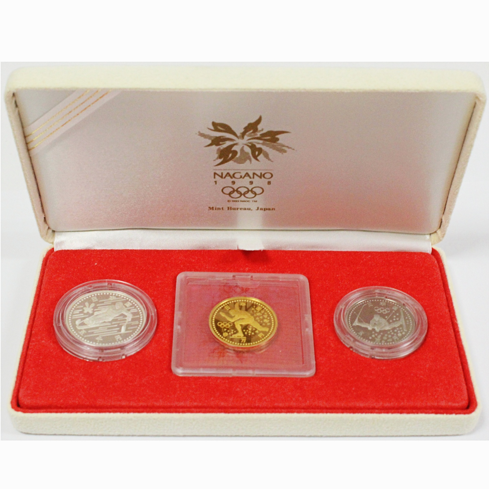 長野オリンピック冬季競技大会記念貨幣 平成10年銘3種プルーフセット 