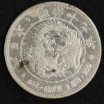 ラ*ん様 一圓銀貨(小型)丸銀打　明治24年 ラ*ん様 一圓銀貨(小型)丸銀打 明治24年 - メルカリ